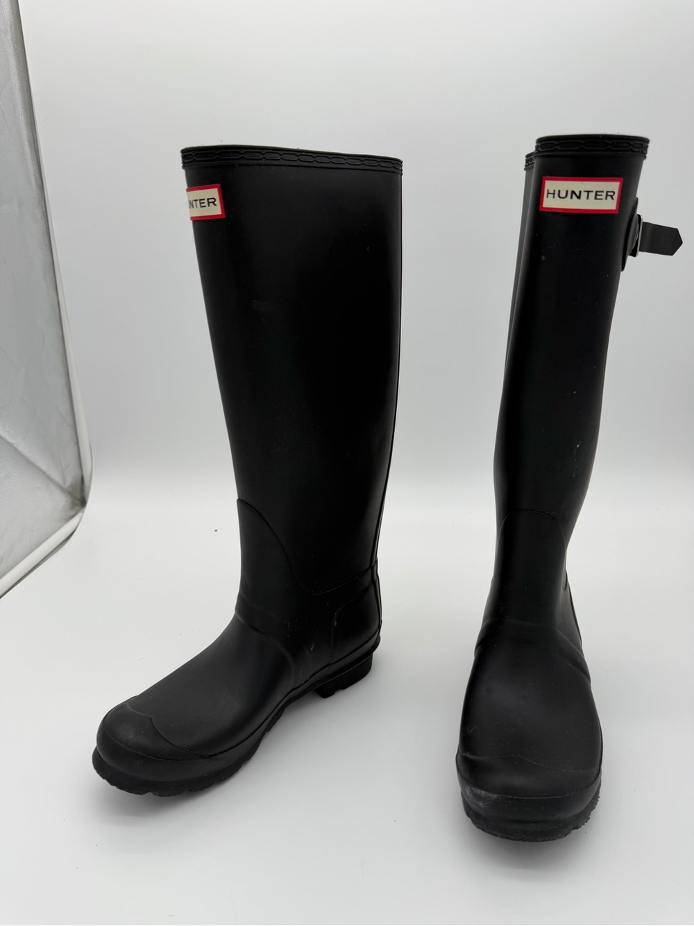 Hunter Black Tall Rain Boots size 6 Women’s